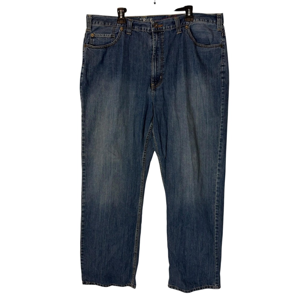 True Nation Relaxed Fit‎ Jeans Mens 44x31 Blue Medium Wash Straight Leg Denim